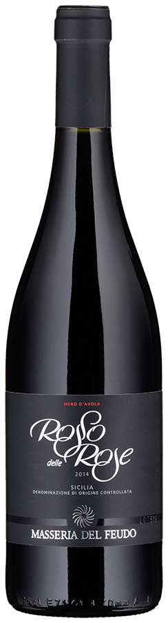 Nero d'Avola Rosso delle Rose von Masseria del Feudo - Flasche Rotwein Biologisch aus Sizilien