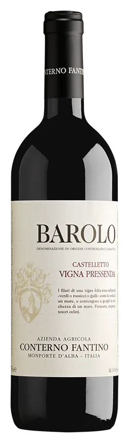 Barolo Castelletto 'Vigna Pressenda' von Conterno Fantino - Flasche Rotwein aus dem Piemont