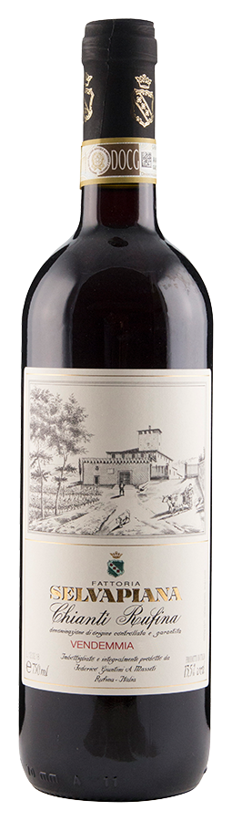 Chianti Rufina annata - Magnum von Selvapiana - Flasche Rotwein Biologisch aus der Toskana