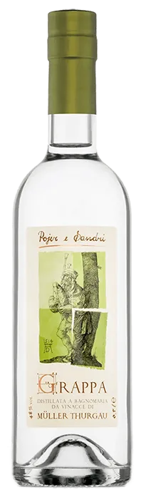 Grappa di Müller Thurgau von Pojer & Sandri - Flasche Grappa aus dem Südtirol