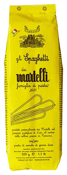 gli Spaghetti von Martelli Pasta - 500g Verpackung von Pasta aus Hartweizen aus Italien