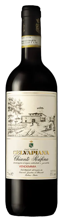 Chianti Rufina annata von Selvapiana - Flasche Rotwein Biologisch aus der Toskana