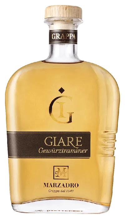 Grappa Le Giare Gewürztraminer von Distilleria Marzadro - Flasche Grappa aus dem Südtirol