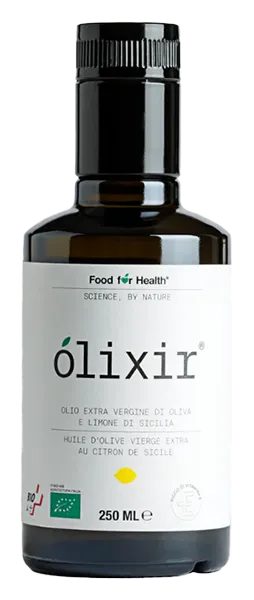 Olio extra vergine d'oliva al limone von olixir (FoodforHealth) - 0,5l Flasche Olivenöl aus Sizilien