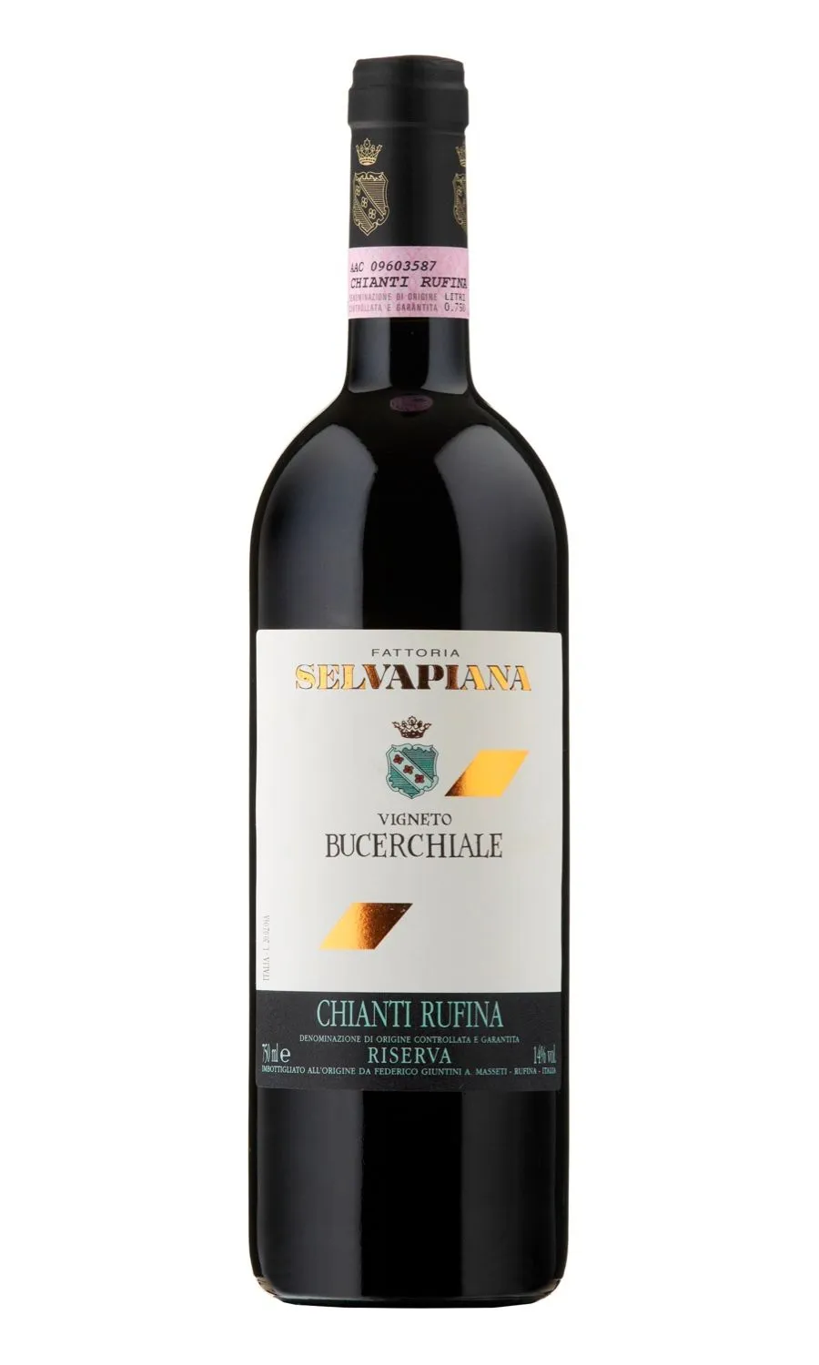 Chianti Rufina Riserva Bucerchiale von Selvapiana - Flasche Rotwein Biologisch aus der Toskana