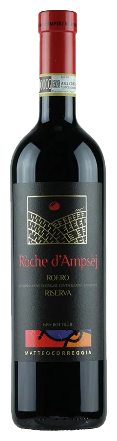 Roero Riserva Ròche d'Ampsèj von Matteo Correggia - Flasche Rotwein Biologisch aus dem Piemont