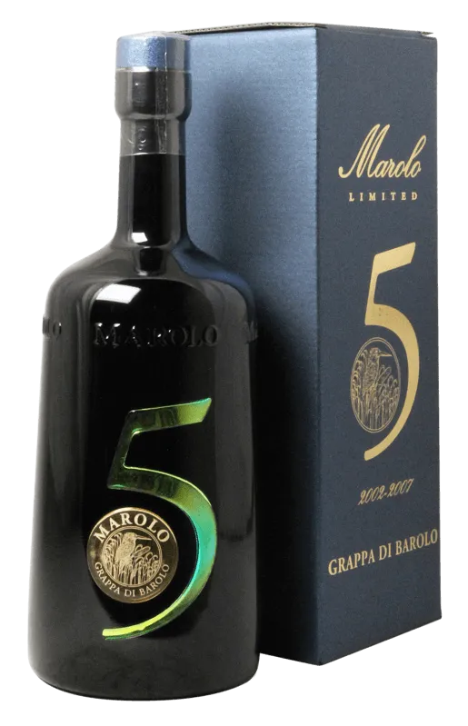 Grappa di Barolo for Friends Blu von Marolo - Flasche Grappa aus dem Piemont