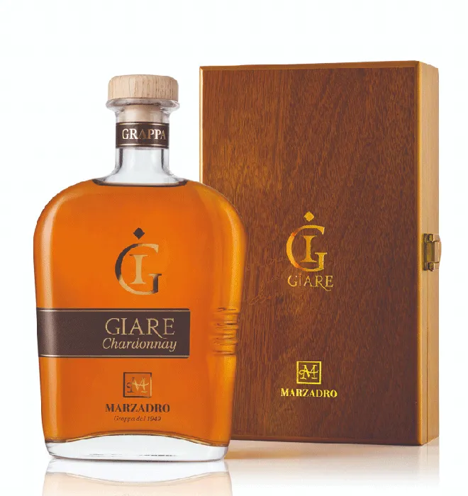 Grappa Le Giare Chardonnay von Distilleria Marzadro - Flasche Grappa aus dem Südtirol