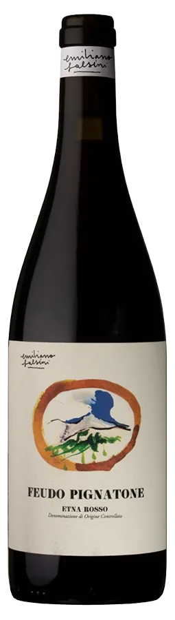 Etna Rosso Feudo Pignatore von Emiliano Falsini - Flasche Rotwein aus Sizilien
