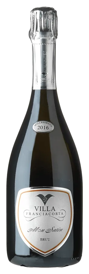 Mon Satén Franciacorta Brut von Villa Franciacorta - Flasche Schaumwein aus der Lombardei