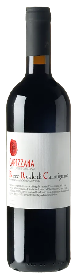 Barco Reale di Carmignano von Tenuta di Capezzana - Flasche Rotwein Biologisch aus der Toskana