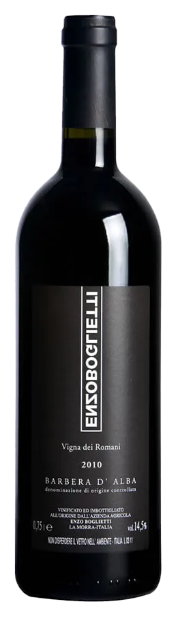 Barbera d'Alba Vigna dei Romani von Enzo Boglietti - Flasche Rotwein aus dem Piemont