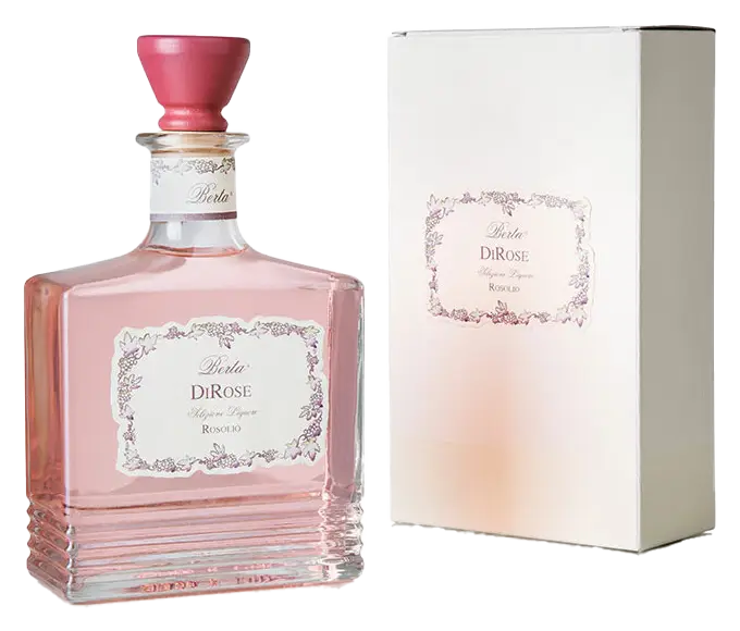 DiRose von Distilleria Berta - Flasche Likör aus dem Piemont