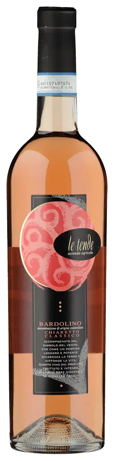 Bardolino Chiaretto Classico von Le Tende - Flasche Roséwein Biologisch aus Venetien
