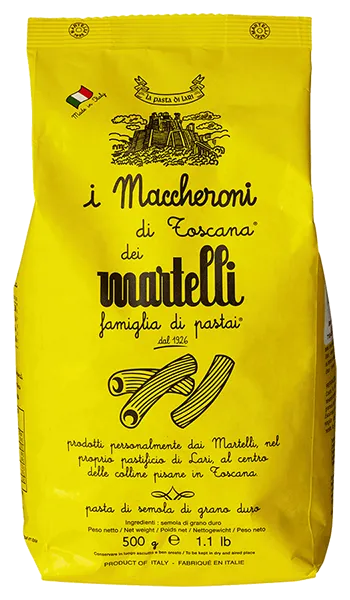 I Maccheroni di Toscana von Martelli Pasta - 500g Verpackung von Pasta aus Hartweizen aus Italien
