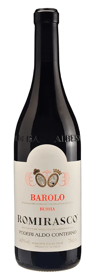 Barolo Romirasco von Poderi Aldo Conterno - Flasche Rotwein aus dem Piemont