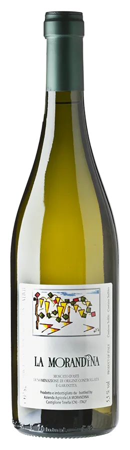 Moscato d'Asti Canelli von La Morandina - Flasche Dessertwein aus dem Piemont