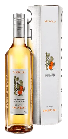 Grappa di Brunello Doppio Fusto von Marolo - Flasche Grappa aus dem Piemont