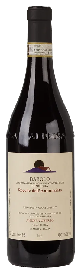 Barolo Rocche dell'Annunziata von Andrea Oberto - Flasche Rotwein aus dem Piemont