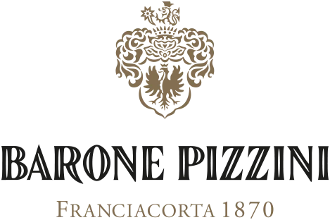 Logo des Weinproduzenten Barone Pizzini aus der Franciacorta in der Lombardei