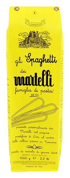 gli Spaghetti von Martelli Pasta - 1000g Verpackung von Pasta aus Hartweizen aus Italien