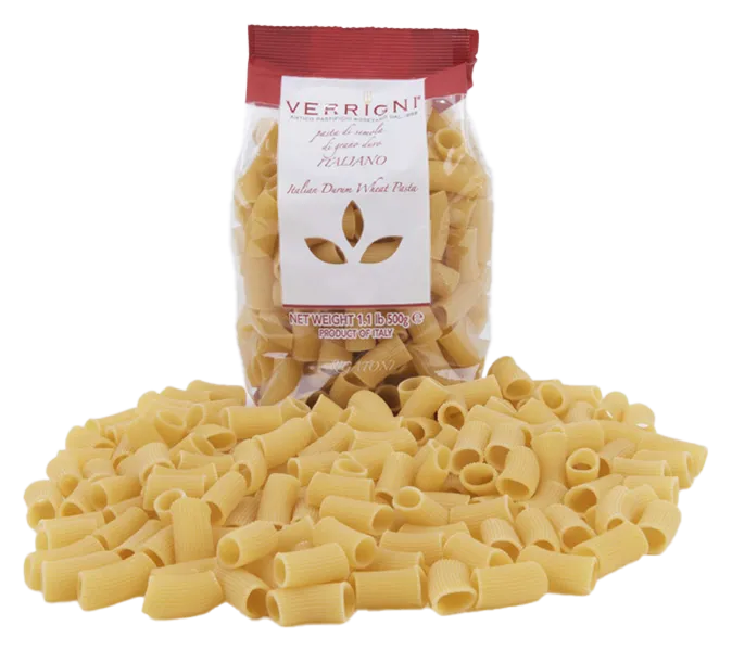 Rigatoni von Verrigni - Verpackung von Pasta aus Hartweizengriess aus Italien