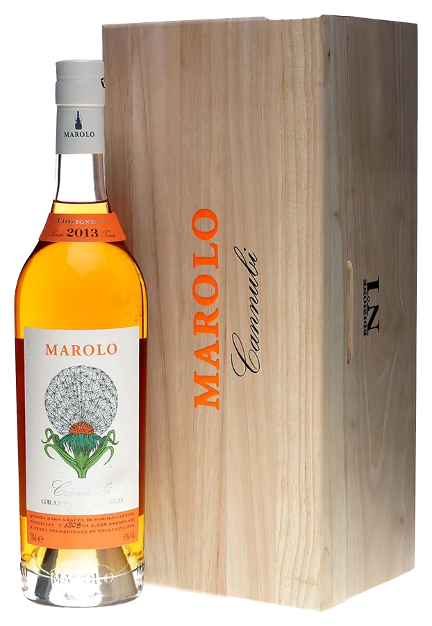 Grappa di Barolo Cannubi 2013 von Marolo - Flasche Grappa aus dem Piemont
