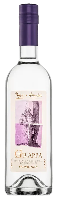 Grappa di Sauvignon von Pojer & Sandri - Flasche Grappa aus dem Südtirol