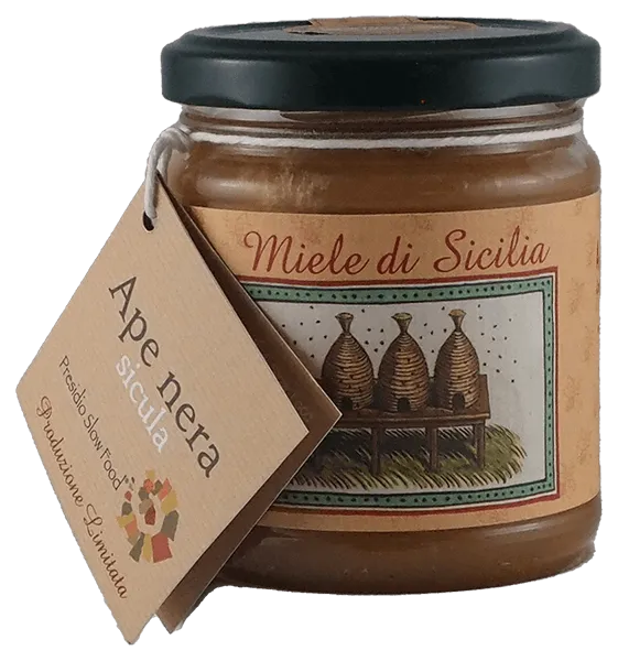 Carrubo Honig der schwarzen sizilianischen Biene