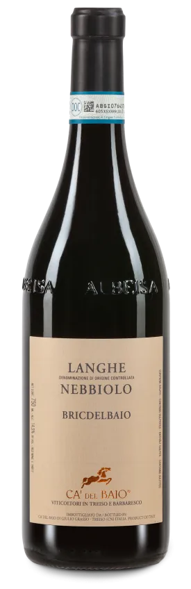 Langhe Nebbiolo Bricdelbaio von Ca' del Baio - Flasche Rotwein aus dem Piemont