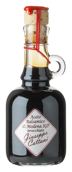 8 Jahre gereifter Aceto Balsamico di Modena Perla von Acetaia Cattani - Flasche Balsamico-Essig aus der Emilia-Romagna
