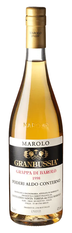 Grappa di Barolo Granbussia (Poderi Aldo Conterno) von Marolo - Flasche Grappa aus dem Piemont