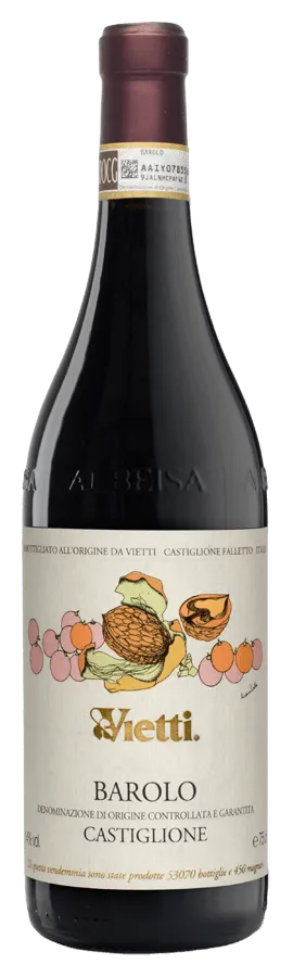 Barolo Castiglione von Vietti - Flasche Rotwein aus dem Piemont