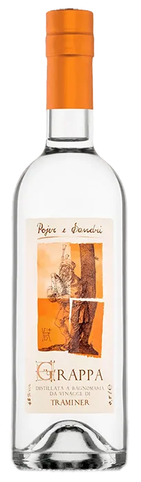 Grappa di Traminer von Pojer & Sandri - Flasche Grappa aus dem Südtirol